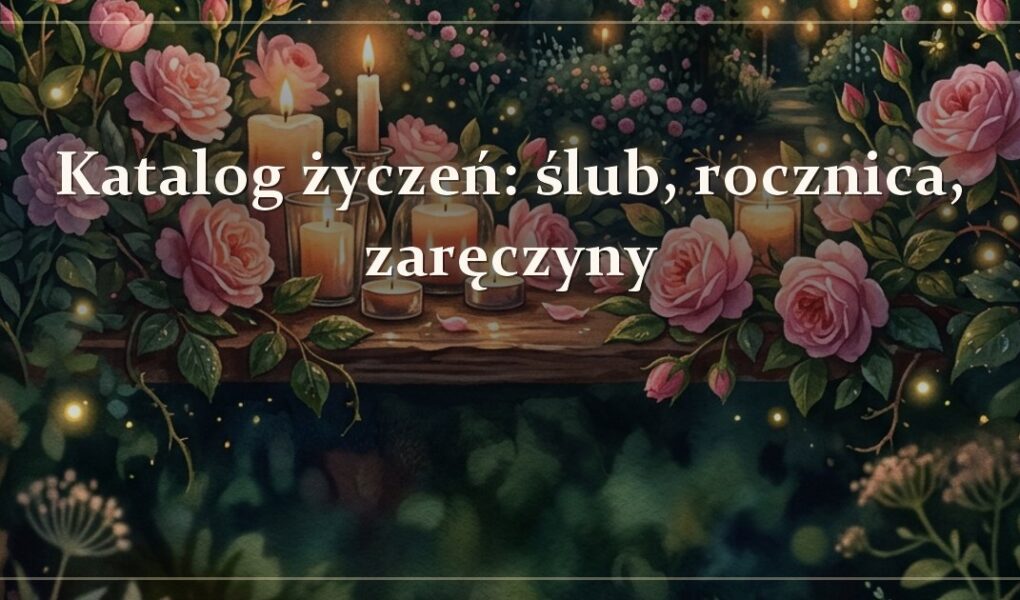 Katalog życzeń: ślub, rocznica, zaręczyny