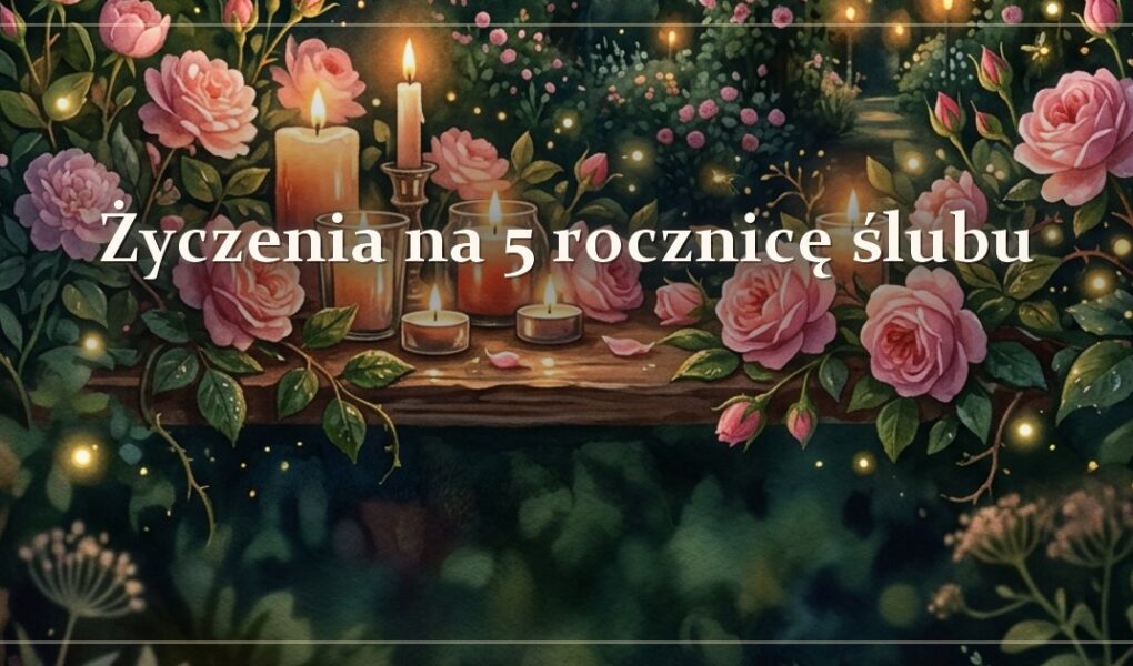 Życzenia na 5 rocznicę ślubu — drewniana rocznica