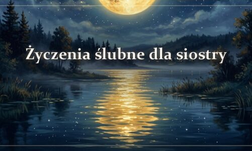Życzenia ślubne dla siostry